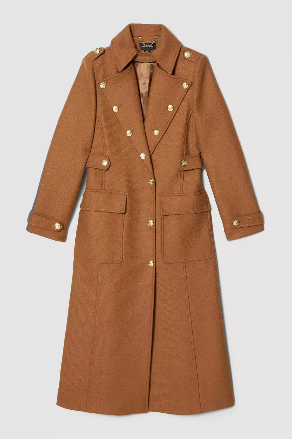 Petite Italian Wool Cashmere Maxi Coat Karen Millen